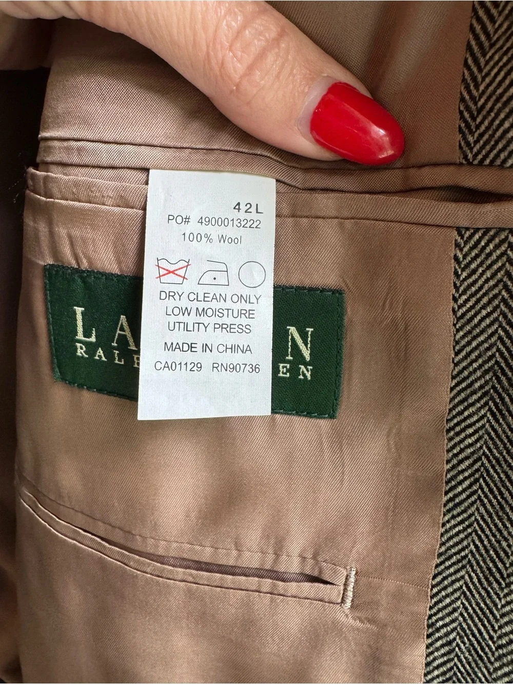Ralph Lauren Gray Pinstripe Sport Coat Trendy Blazer Coat